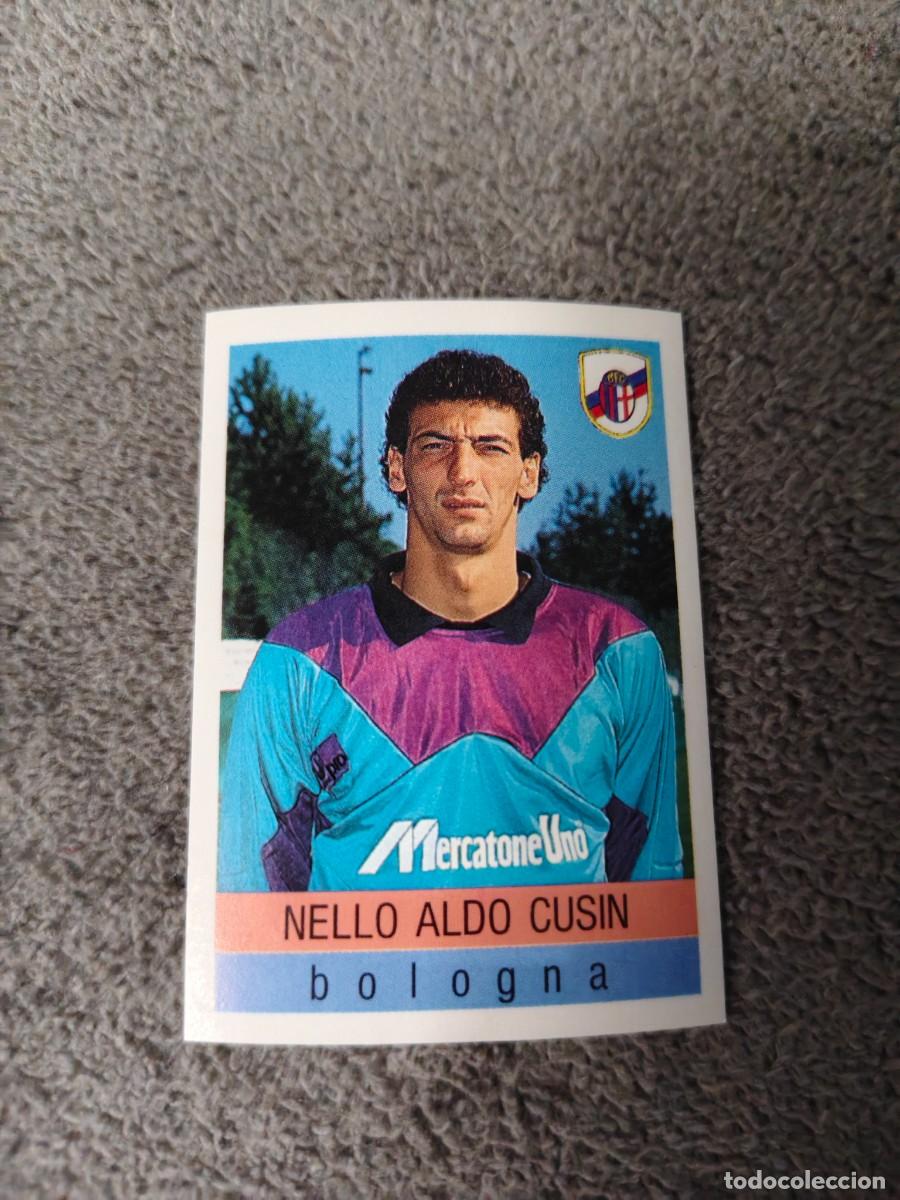 Cromos de f&uacute;tbol: 36 CALCIO 91 CALCIOFLASH NELLO ALDO CUSIN BOLOGNA EUROFLASH 1990 90 1991 ITALIA NUEVO DE SOBRE