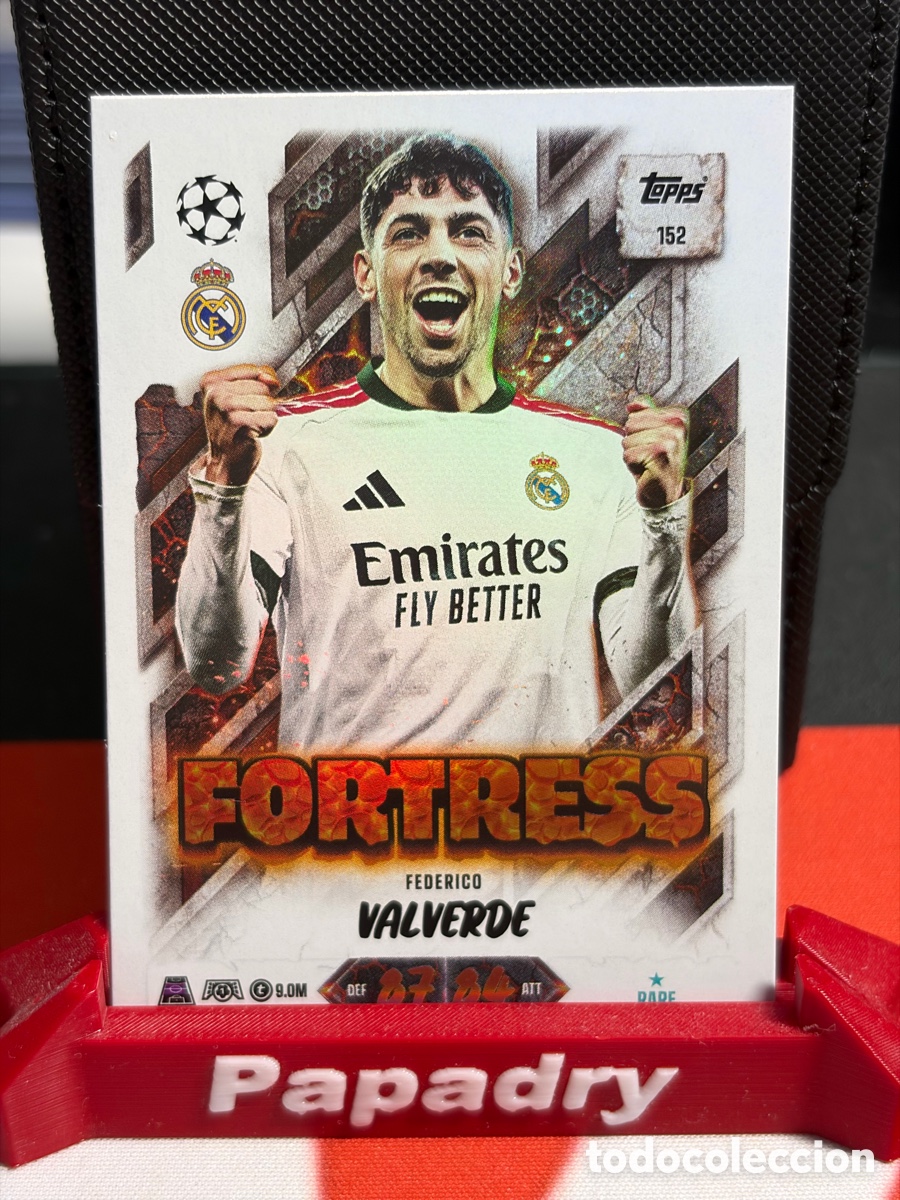 Cromos de f&uacute;tbol: Fede Valverde Real Madrid Fortress Topps Match Attax