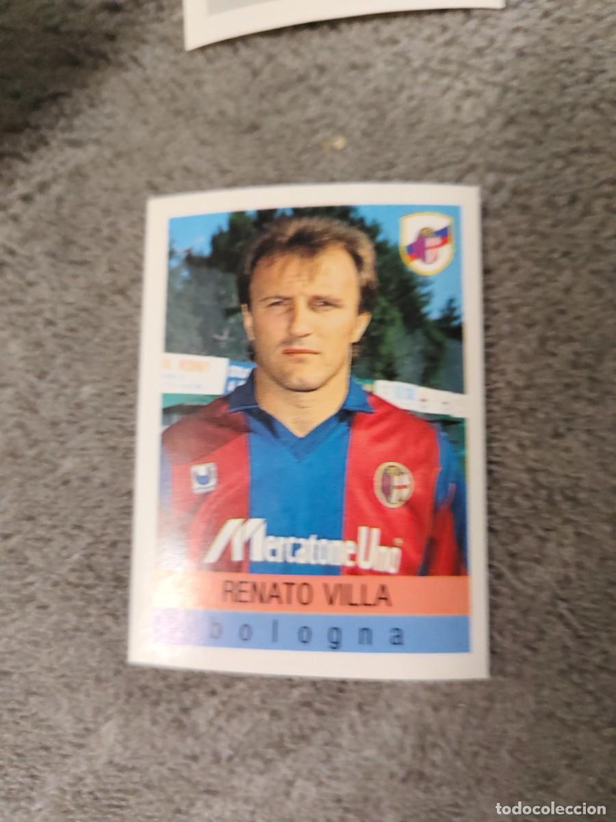 Cromos de f&uacute;tbol: 39 CALCIO 91 CALCIOFLASH RENATO VILLA BOLOGNA EUROFLASH 1990 90 1991 ITALIA NUEVO DE SOBRE