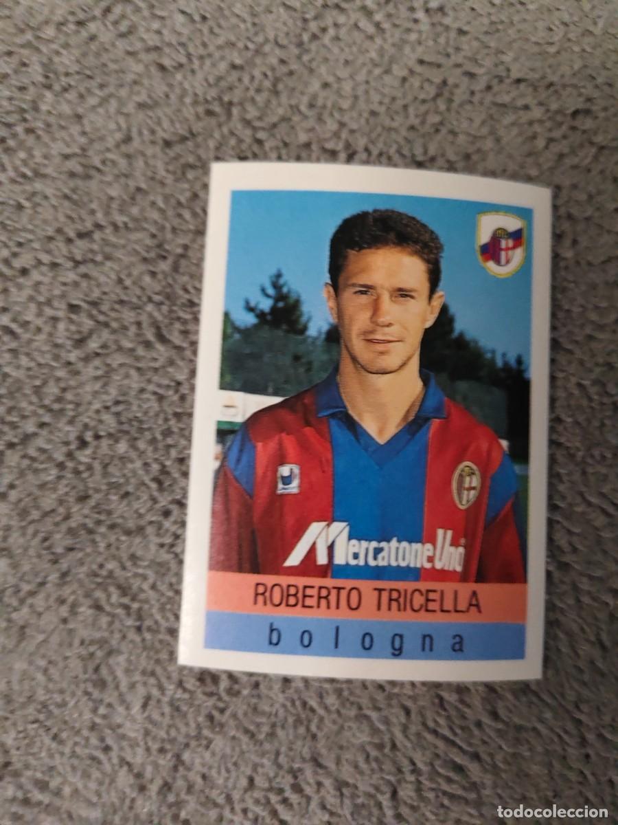 Cromos de f&uacute;tbol: 41 CALCIO 91 CALCIOFLASH ROBERTO TRICELLA BOLOGNA EUROFLASH 1990 90 1991 ITALIA NUEVO DE SOBRE