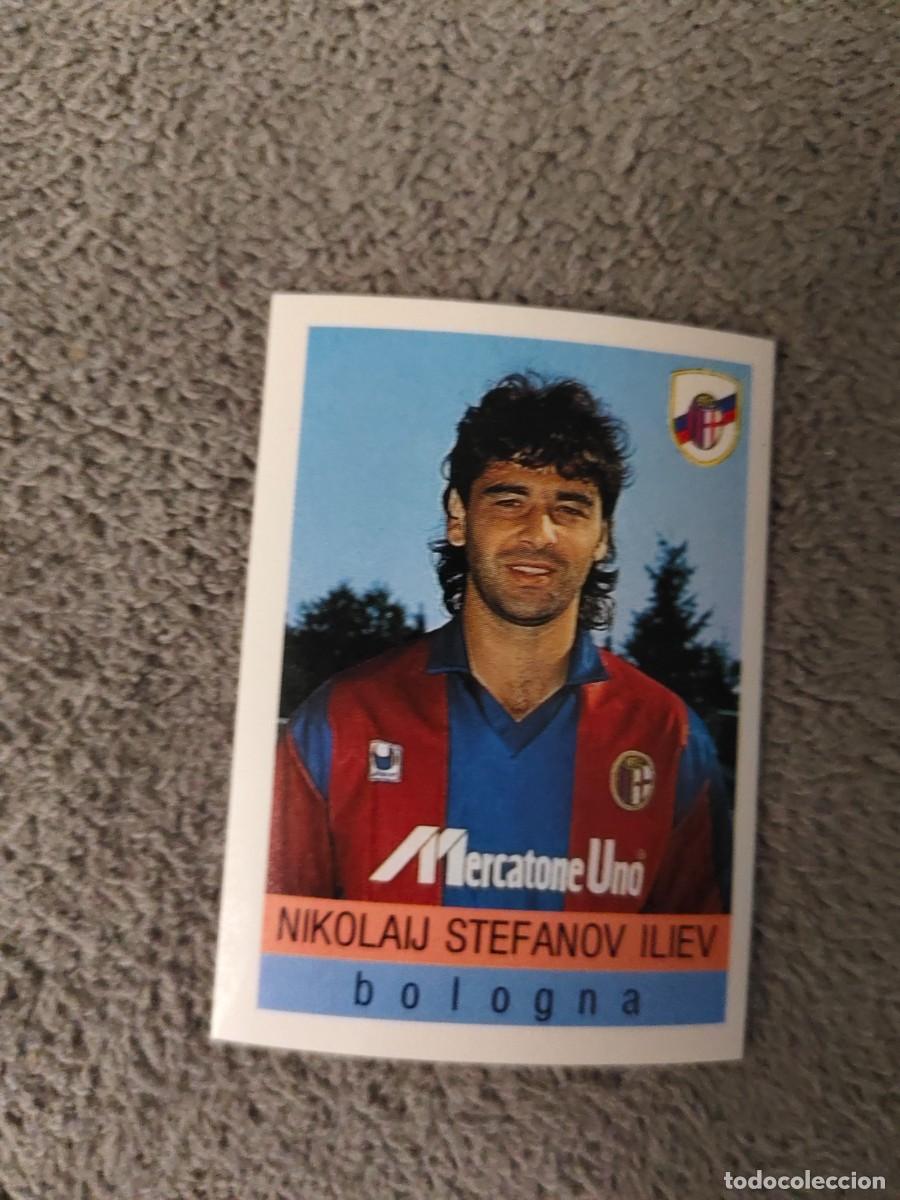 Cromos de f&uacute;tbol: 42 CALCIO 91 CALCIOFLASH NIKOLAIJ STEFANOV ILIEV BOLOGNA EUROFLASH 1990 90 1991 ITALIA NUEVO DE SOBR