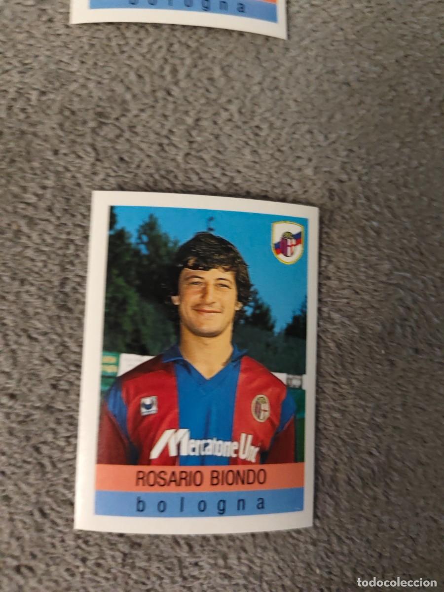 Cromos de f&uacute;tbol: 43 CALCIO 91 CALCIOFLASH ROSARIO BIONDO BOLOGNA EUROFLASH 1990 90 1991 ITALIA NUEVO DE SOBRE