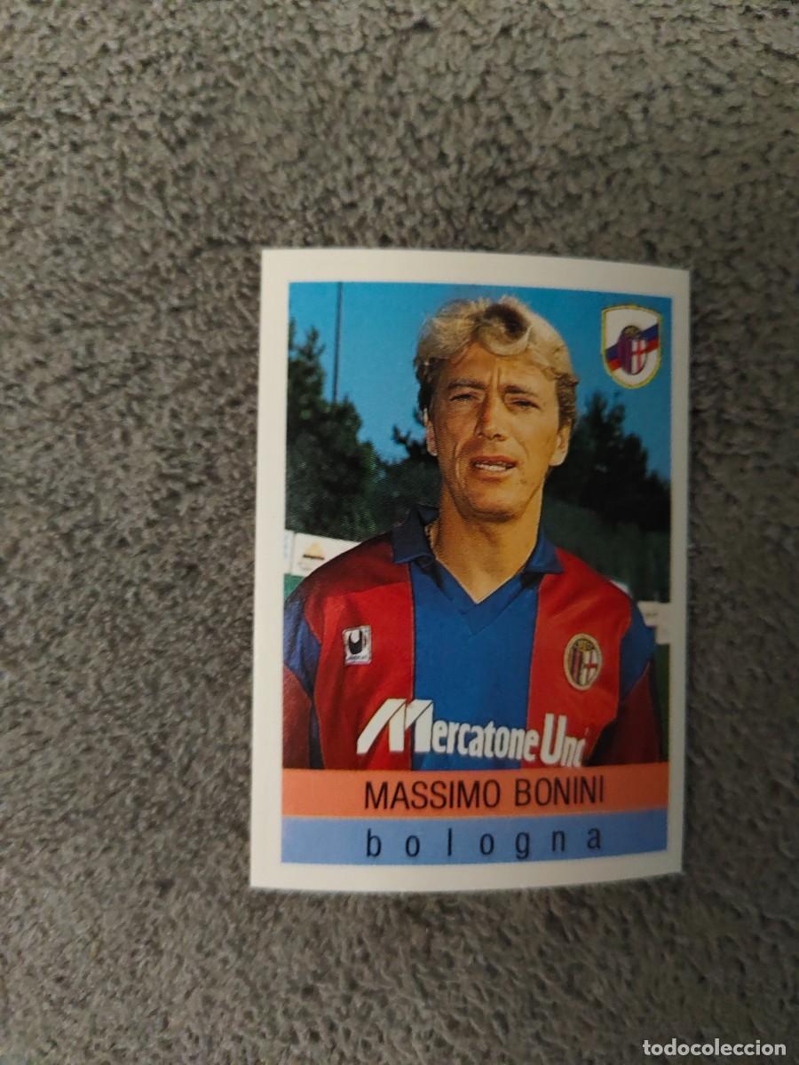Cromos de f&uacute;tbol: 46 CALCIO 91 CALCIOFLASH MASSIMO BONINI BOLOGNA EUROFLASH 1990 90 1991 ITALIA NUEVO DE SOBRE