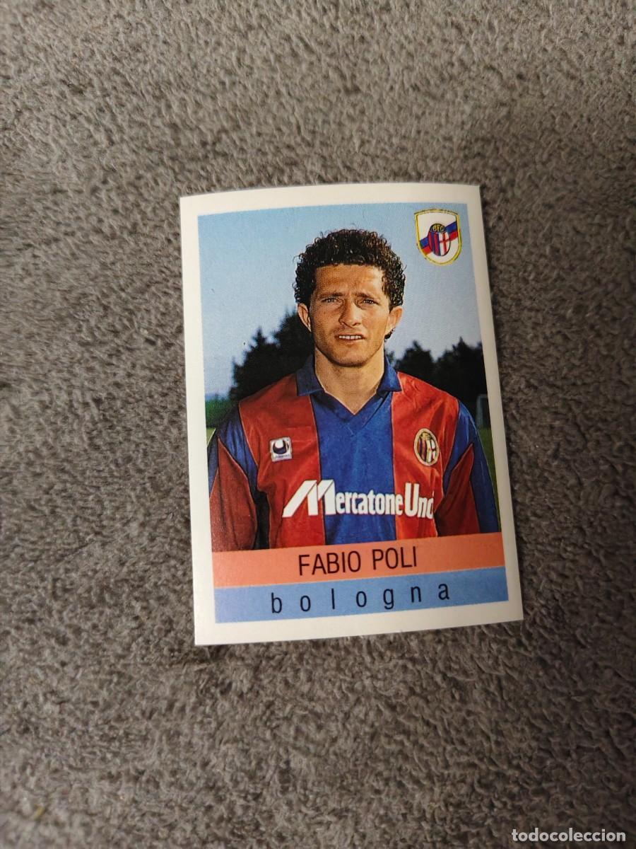 Cromos de f&uacute;tbol: 50 CALCIO 91 CALCIOFLASH FABIO POLI BOLOGNA EUROFLASH 1990 90 1991 ITALIA NUEVO DE SOBRE