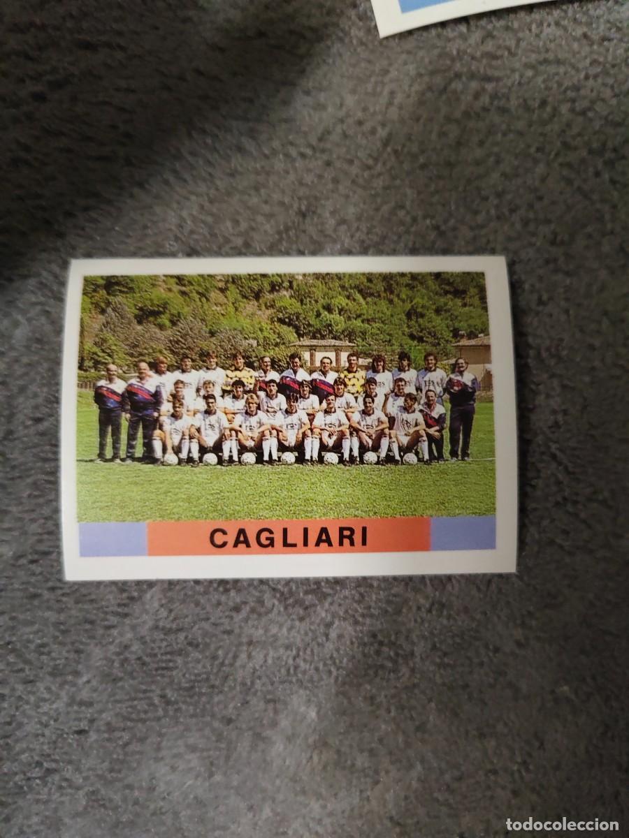 Cromos de f&uacute;tbol: 52 CALCIO 91 CALCIOFLASH SQUADRA CAGLIARI CAGLIARI EUROFLASH 1990 90 1991 ITALIA NUEVO DE SOBRE