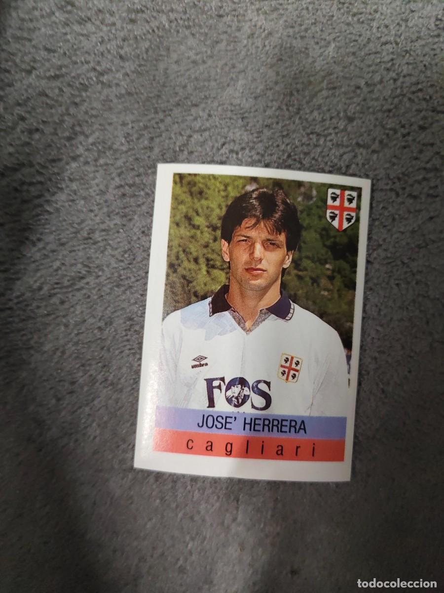 Cromos de f&uacute;tbol: 55 CALCIO 91 CALCIOFLASH JOSE' HERRERA CAGLIARI EUROFLASH 1990 90 1991 ITALIA NUEVO DE SOBRE