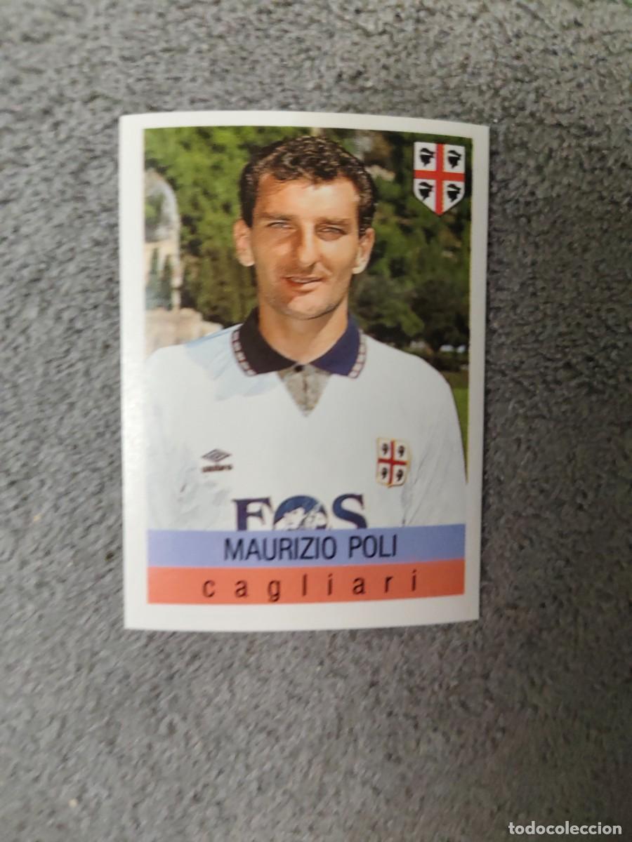 Cromos de f&uacute;tbol: 56 CALCIO 91 CALCIOFLASH MAURIZIO POLI CAGLIARI EUROFLASH 1990 90 1991 ITALIA NUEVO DE SOBRE