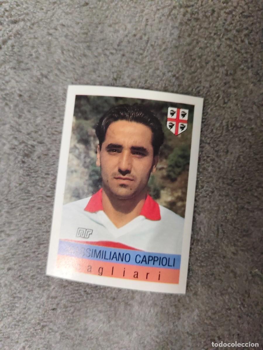 Cromos de f&uacute;tbol: 62 CALCIO 91 CALCIOFLASH MASSIMILIANO CAPPIOLI CAGLIARI EUROFLASH 1990 90 1991 ITALIA NUEVO DE SOBRE