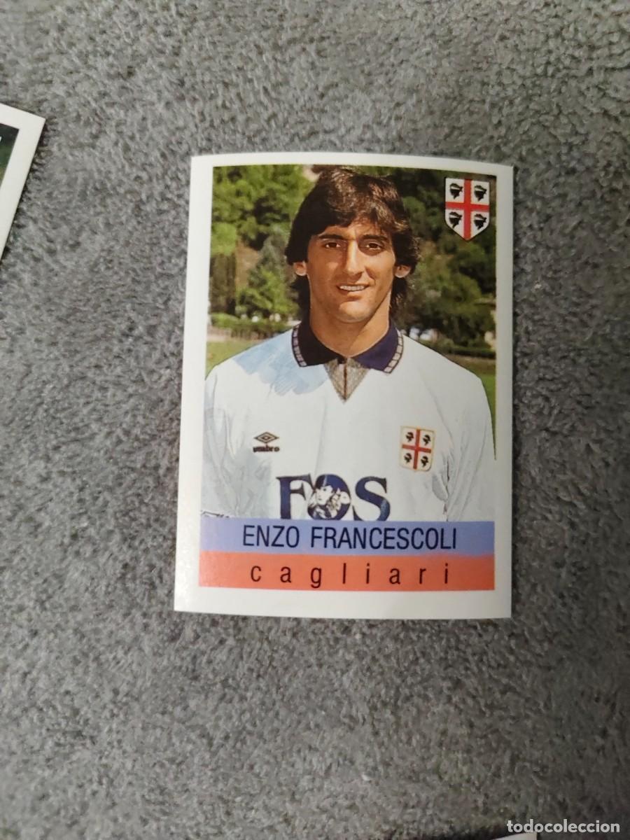Cromos de f&uacute;tbol: 63 CALCIO 91 CALCIOFLASH ENZO FRANCESCOLI CAGLIARI EUROFLASH 1990 90 1991 ITALIA NUEVO DE SOBRE