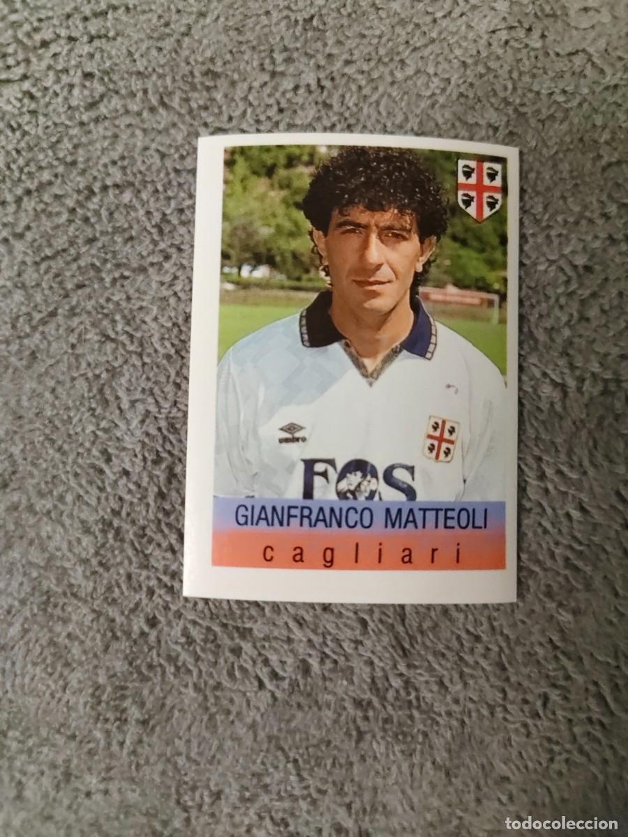 Cromos de f&uacute;tbol: 64 CALCIO 91 CALCIOFLASH GIANFRANCO MATTEOLI CAGLIARI EUROFLASH 1990 90 1991 ITALIA NUEVO DE SOBRE