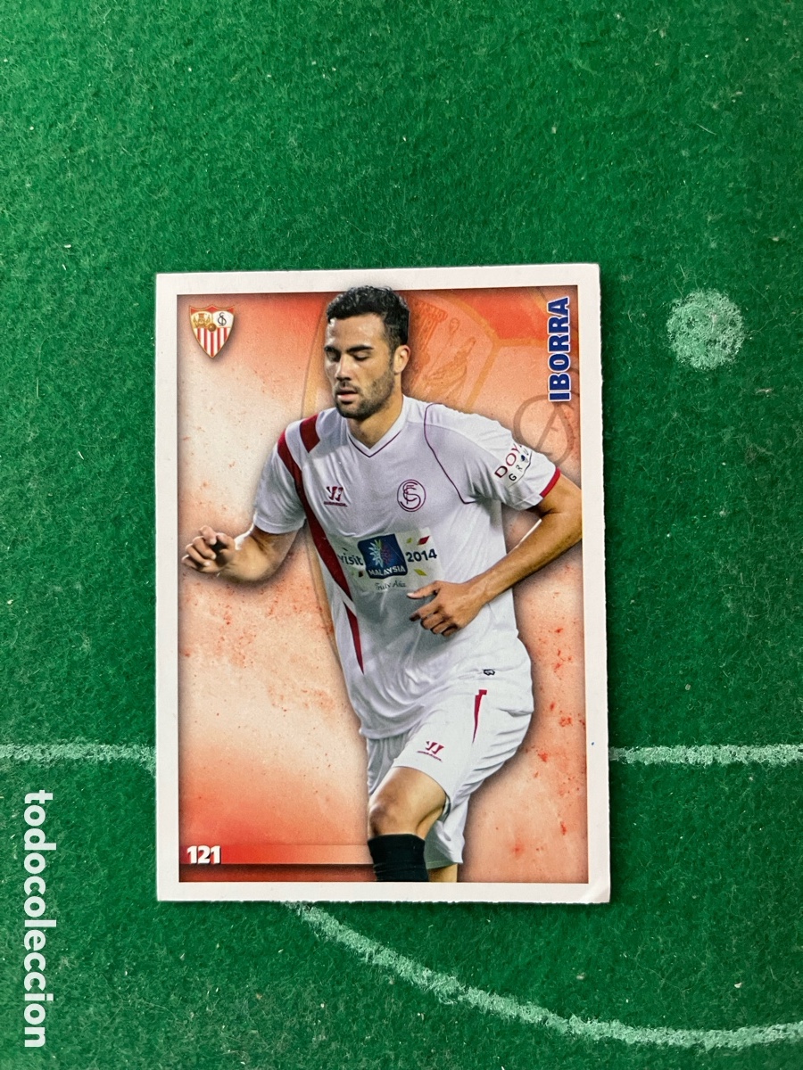 Cromos de f&uacute;tbol: 121 IBORRA SEVILLA LAS FICHAS DE LA LIGA 2014 2015 MUNDICROMO