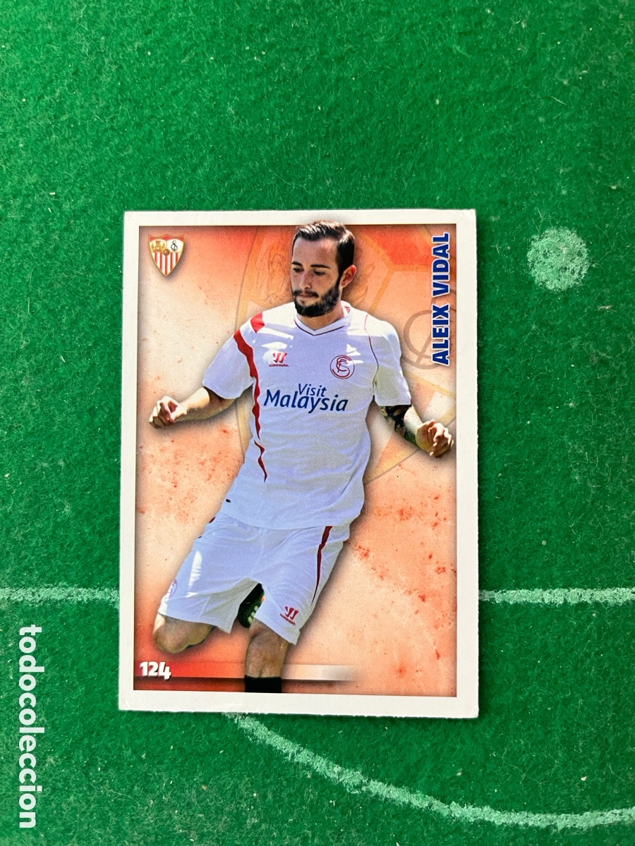 Cromos de f&uacute;tbol: 124 ALEIX VIDAL SEVILLA LAS FICHAS DE LA LIGA 2014 2015 MUNDICROMO