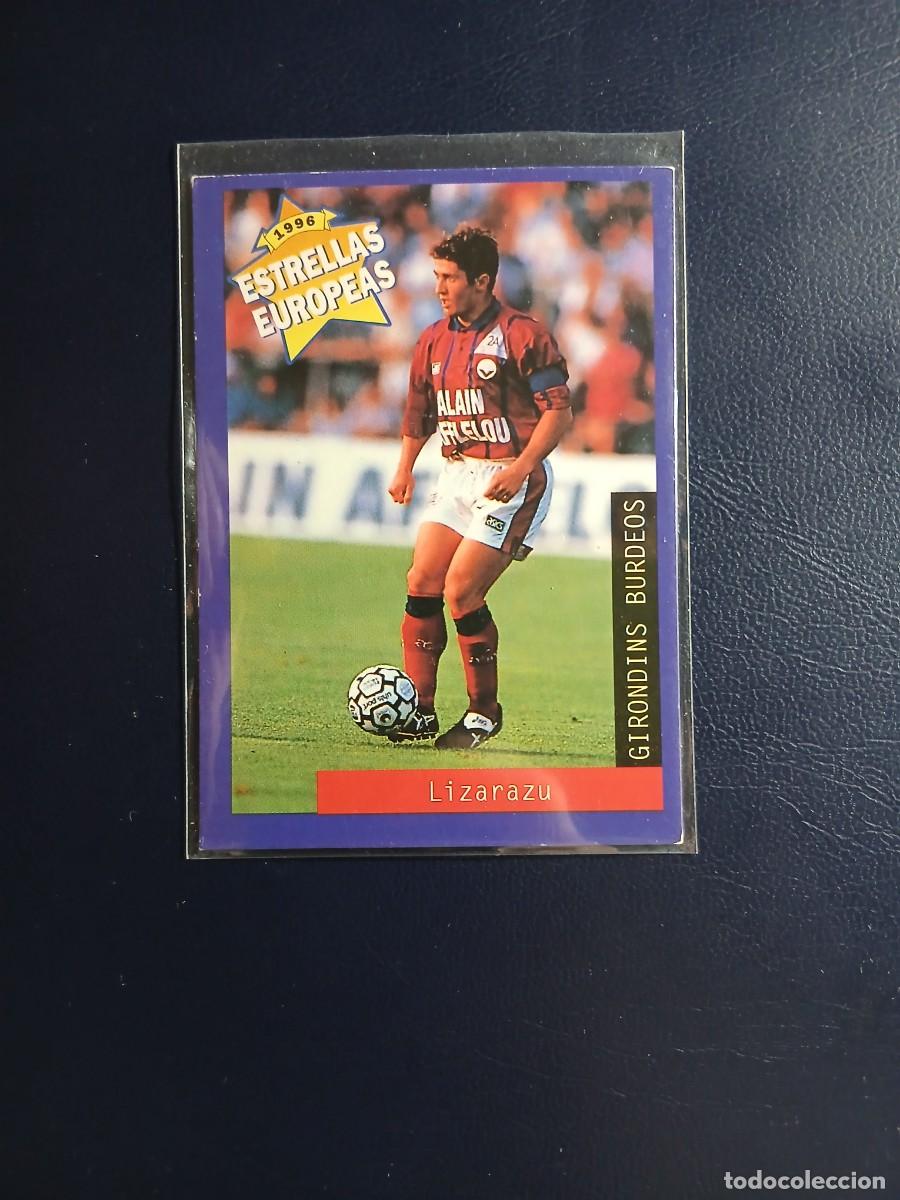 Cromos de f&uacute;tbol: 118 LIZARAZU BURDEOS PANINI ESTRELLAS EUROPEAS 1996