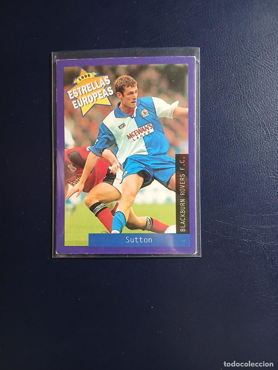 Cromos de f&uacute;tbol: 35 SUTTON BLACKBURN ROVERS PANINI ESTRELLAS EUROPEAS 1996