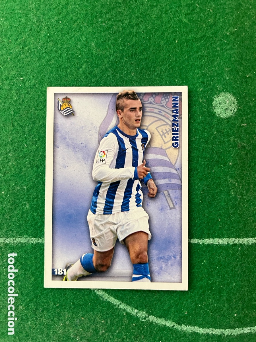 Cromos de f&uacute;tbol: 181 GRIEZMANN REAL SOCIEDAD LAS FICHAS DE LA LIGA 2014 2015 MUNDICROMO
