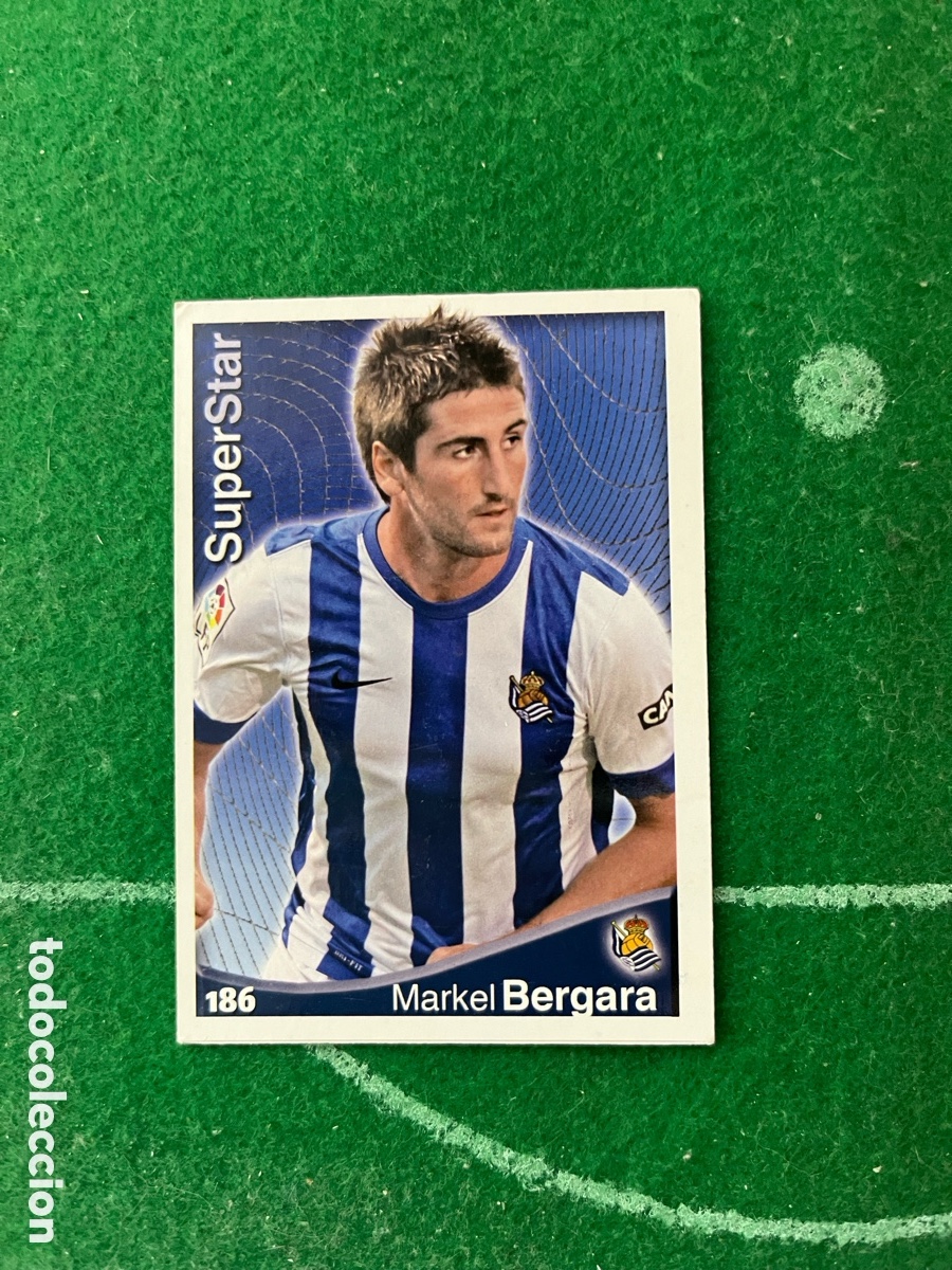 Cromos de f&uacute;tbol: 186 MARKEL BERGARA REAL SOCIEDAD LAS FICHAS DE LA LIGA 2014 2015 MUNDICROMO SUPERSTAR