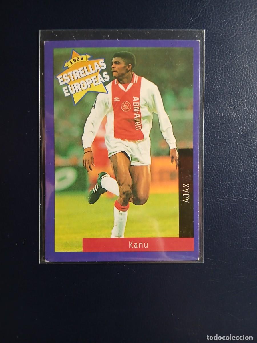Cromos de f&uacute;tbol: Ajax - N&ordm; 13 Nwankwo Kanu - Estrellas Europea Panini A&ntilde;o 1996