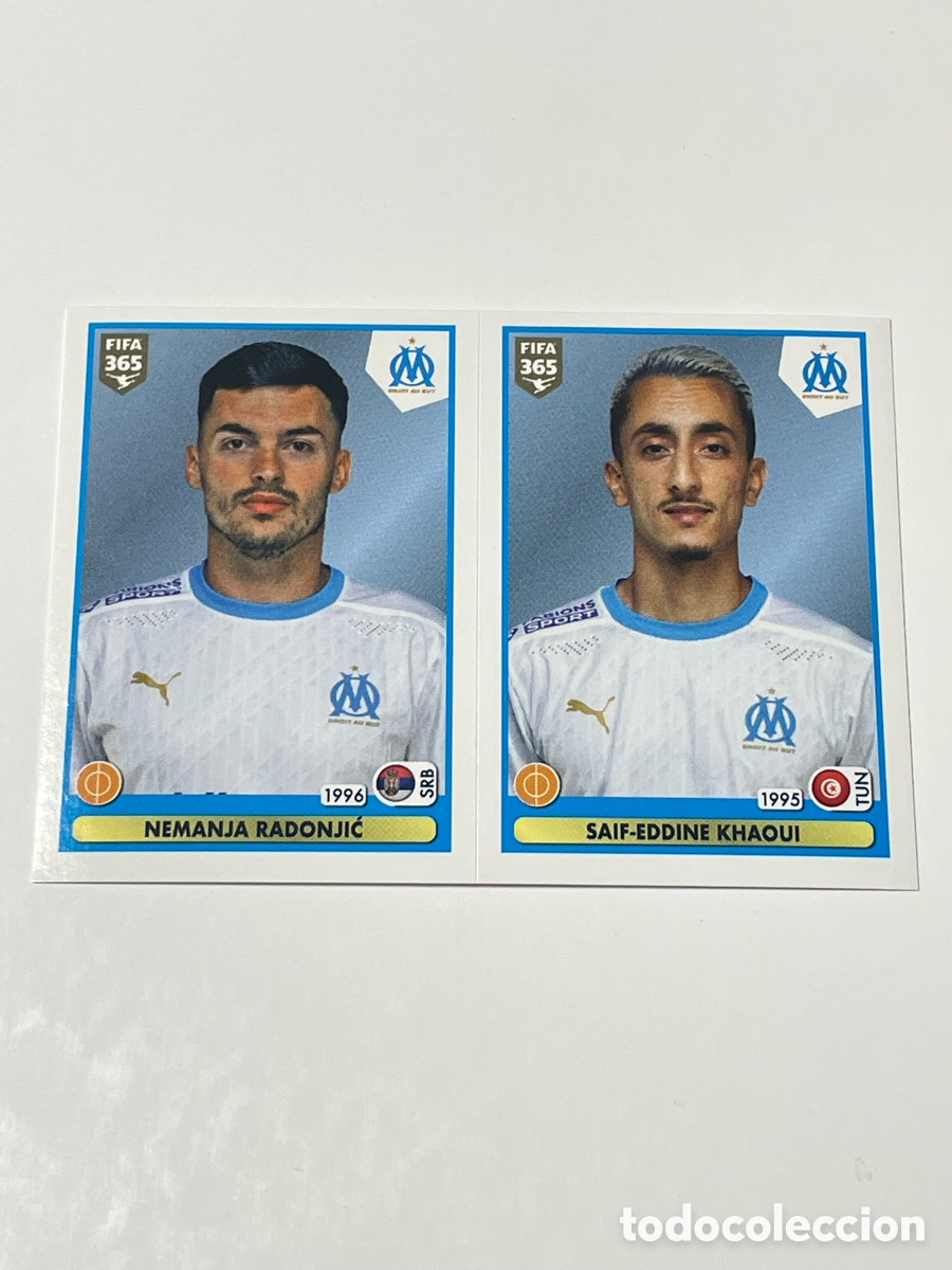Cromos de f&uacute;tbol: Nemanja Radonjić - Saif-Eddine Khaoui Olimpique de Marsella Panini FIFA 365 20/21 #290