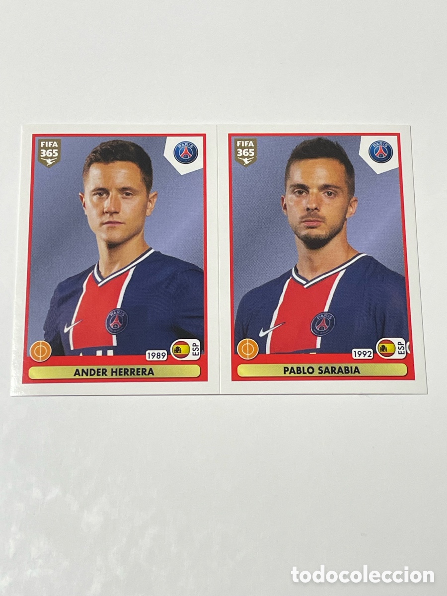 Cromos de f&uacute;tbol: Ander Herrera - Pablo Sarabia Paris Saint Germain Panini FIFA 365 20/21 #305