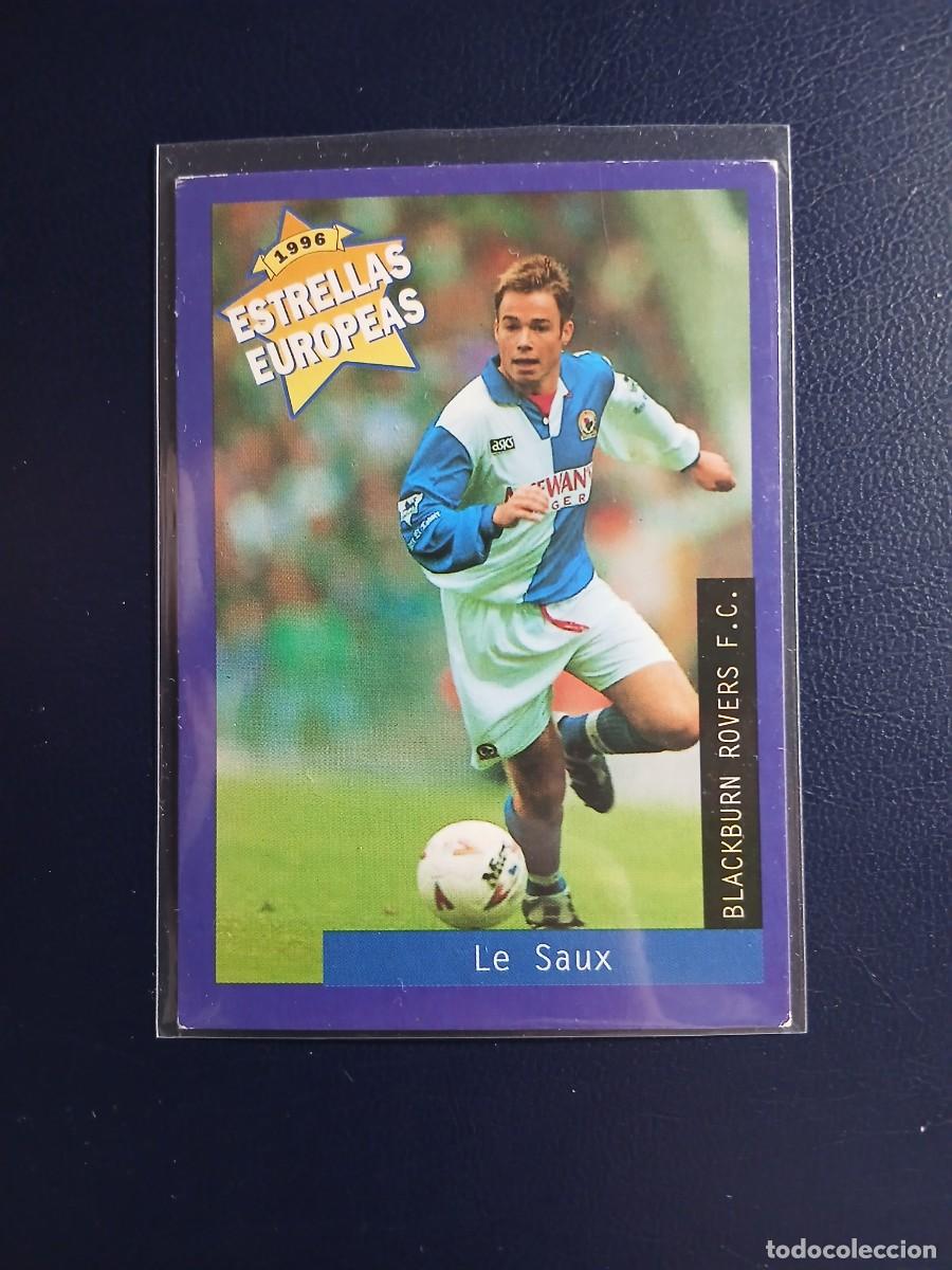 Cromos de f&uacute;tbol: 37 LE SAUX BLACKBURN ROVERS PANINI ESTRELLAS EUROPEAS