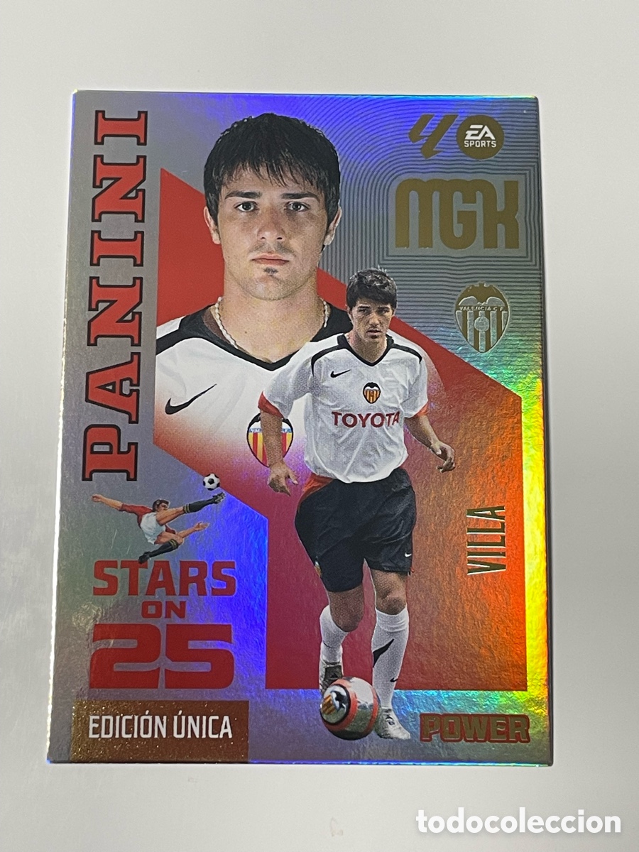 Cromos de f&uacute;tbol: David Villa Valencia Panini Megacracks 26/27 Stars on 25 edici&oacute;n &uacute;nica #435P