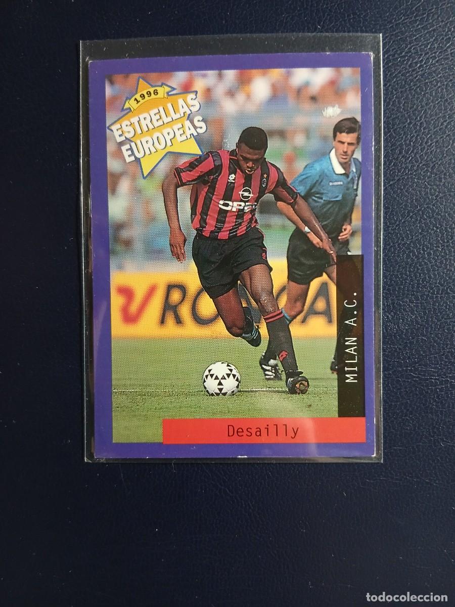 Cromos de f&uacute;tbol: 96 DESAILLY MILAN PANINI ESTRELLAS EUROPEAS 1996