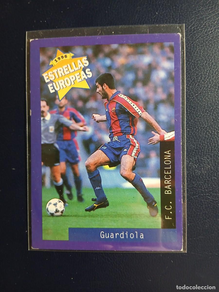 Cromos de f&uacute;tbol: 42 Josep Guardiola FC Barcelona Estrellas Europeas 1996