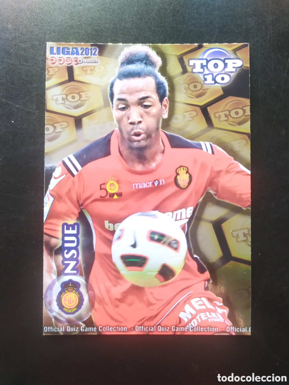 Cromos de f&uacute;tbol: Mundicromo fichas Liga 2011 2012 11 12 Nsue top brillo dorado n&deg; 620 Mallorca