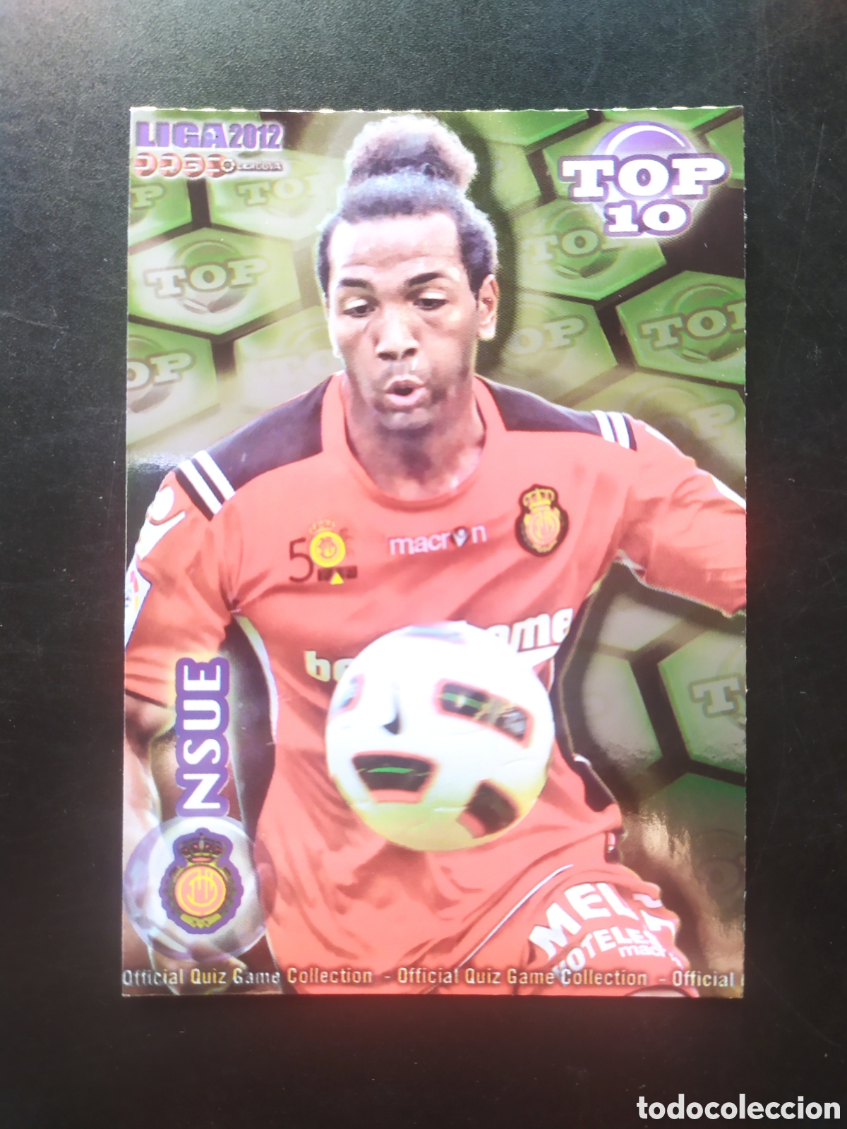 Cromos de f&uacute;tbol: Mundicromo fichas Liga 2011 2012 11 12 Nsue top brillo verde n&deg; 620 Mallorca