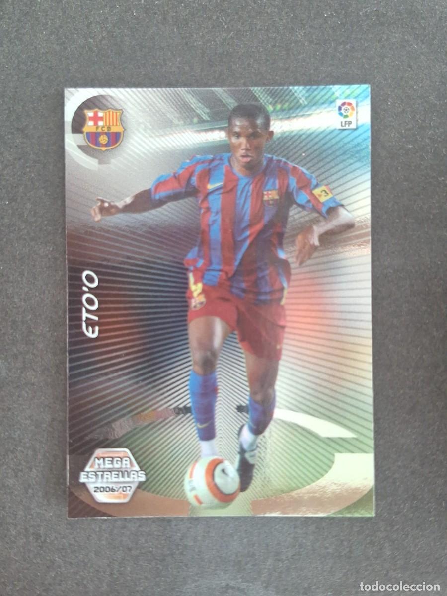 Cromos de f&uacute;tbol: L2 ETO'O F. C. BARCELONA MEGA ESTRELLAS 384 PANINI MEGACRACKS 2006 2007 06 07