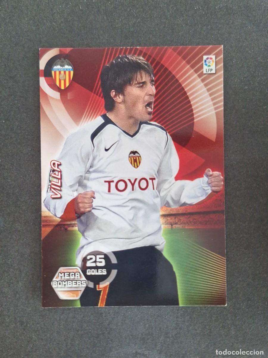 Cromos de f&uacute;tbol: L2 VILLA VALENCIA C. F. MEGA BOMBERS 389 PANINI MEGACRACKS 2006 2007 06 07