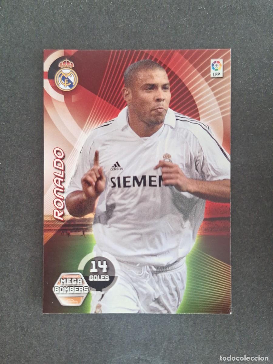 Cromos de f&uacute;tbol: L2 RONALDO REAL MADRID MEGA BOMBERS 392 PANINI MEGACRACKS 2006 2007 06 07