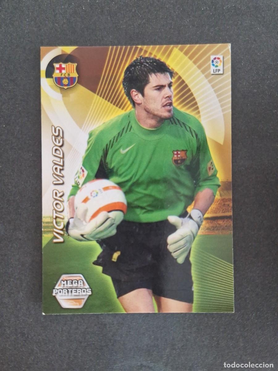 Cromos de f&uacute;tbol: L2 VICTOR VALDES F. C. BARCELONA MEGA PORTEROS 396 PANINI MEGACRACKS 2006 2007 06 07