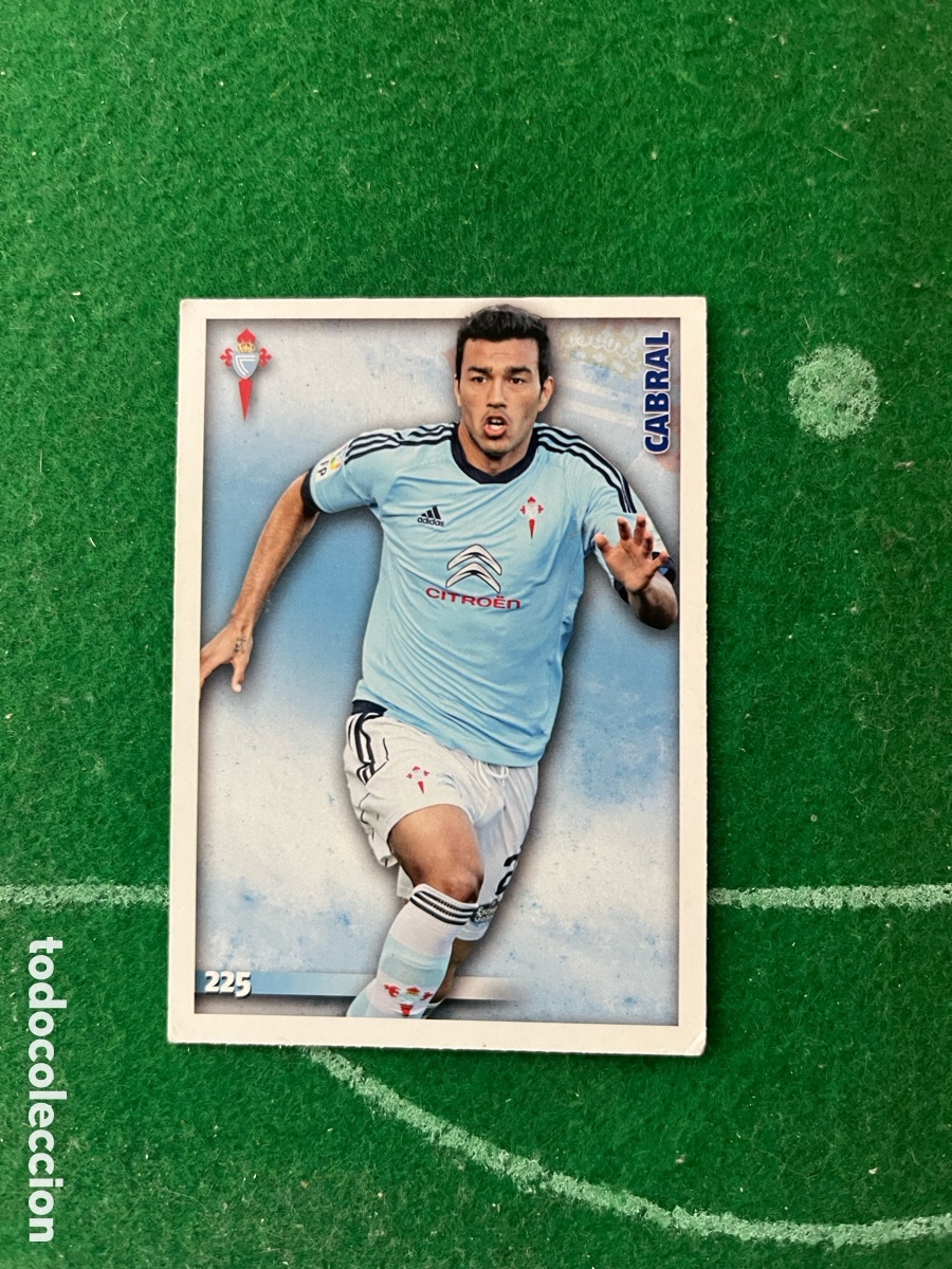 Cromos de f&uacute;tbol: 225 CABRAL CELTA DE VIGO LAS FICHAS DE LA LIGA 2014 2015 MUNDICROMO