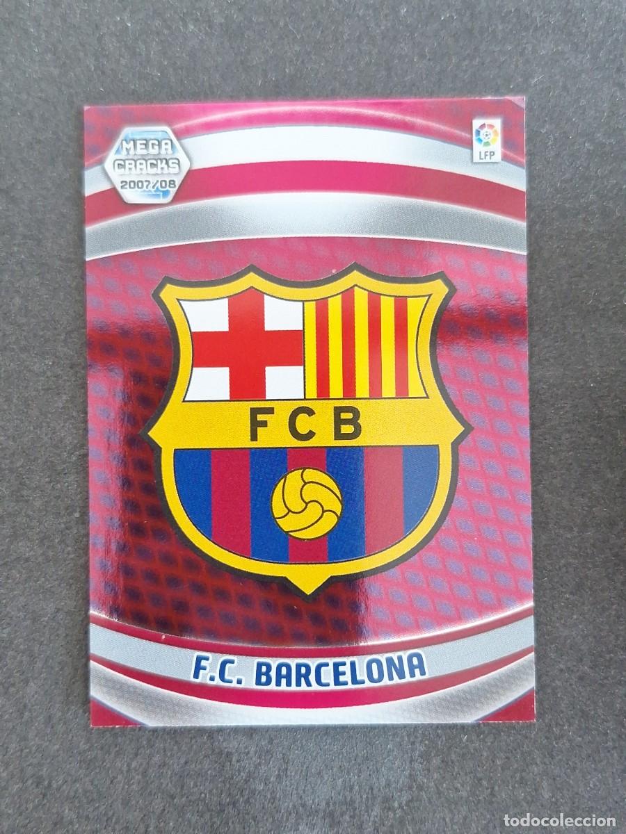 Cromos de f&uacute;tbol: L4 ESCUDO F. C. BARCELONA 55 PANINI MEGACRACKS 2007 2008 07 08