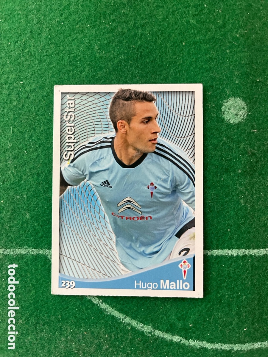Cromos de f&uacute;tbol: 239 HUGO MALLO CELTA DE VIGO LAS FICHAS DE LA LIGA 2014 2015 MUNDICROMO SUPERSTAR