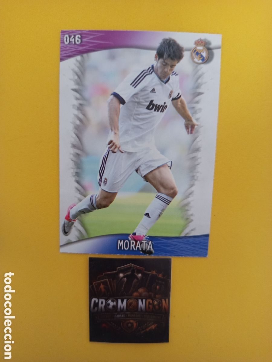 Cromos de f&uacute;tbol: ❇️ CROMO CARD ⚽ MORATA REAL MADRID 46 FICHAS LIGA QUIZ GAME 2014 13 14 2013 2014 MUNDICROMO ❇️