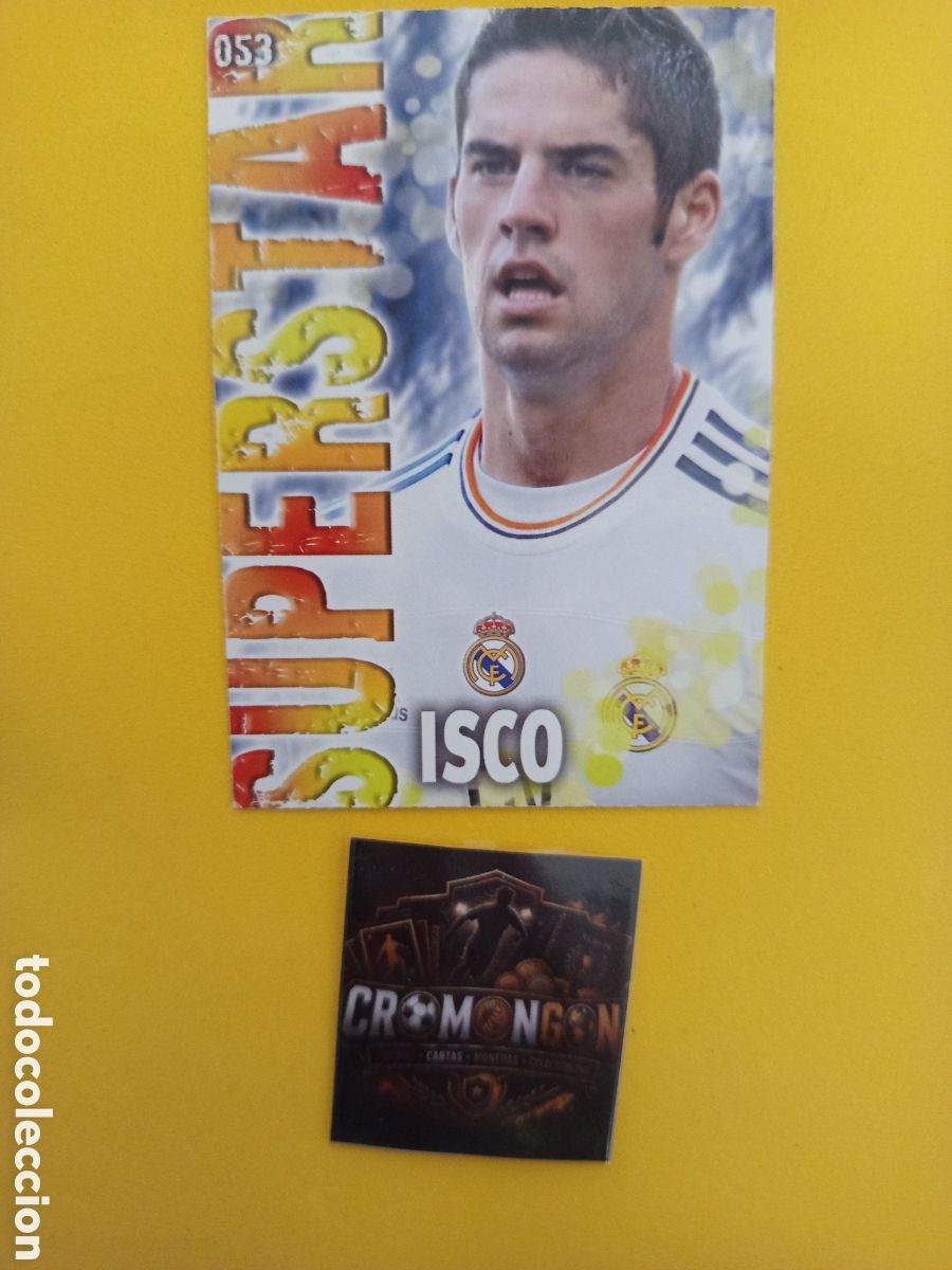 Cromos de f&uacute;tbol: ❇️ CROMO ⚽ ISCO REAL MADRID 53 SUPERSTAR FICHAS LIGA QUIZ GAME 2014 13 14 2013 MUNDICROMO ❇️