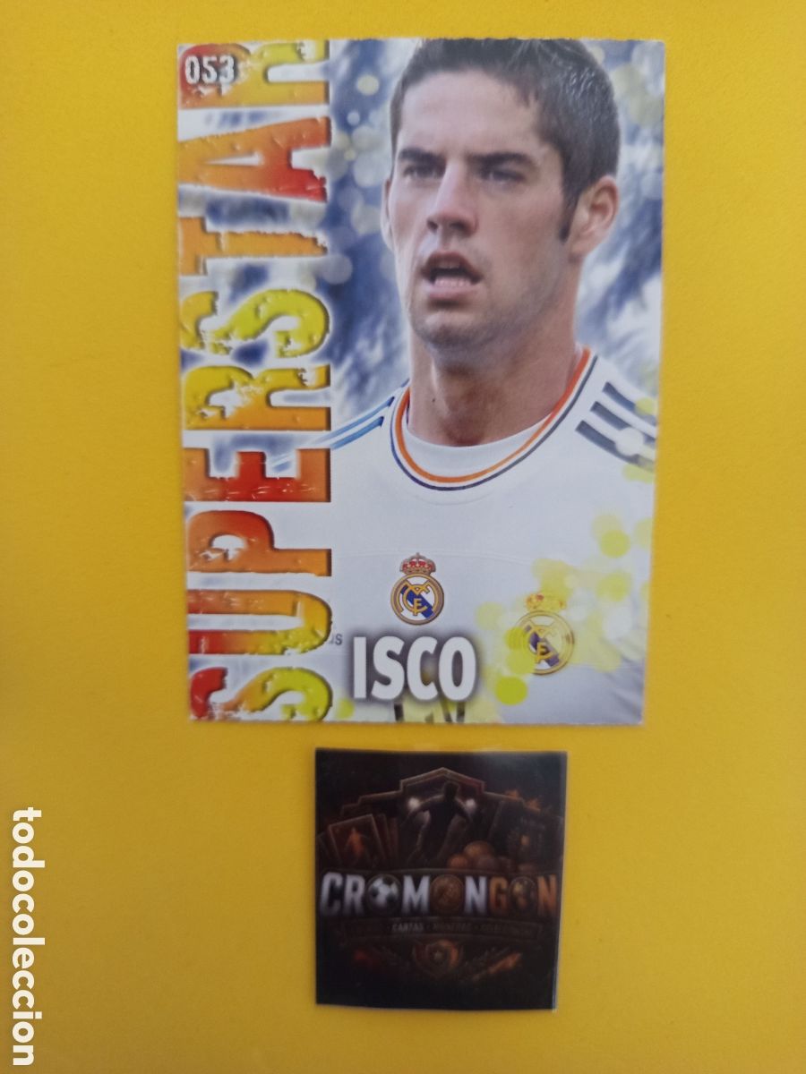 Cromos de f&uacute;tbol: ❇️ CROMO ⚽ ISCO REAL MADRID 53 SUPERSTAR FICHAS LIGA QUIZ GAME 2014 13 14 2013 MUNDICROMO ❇️