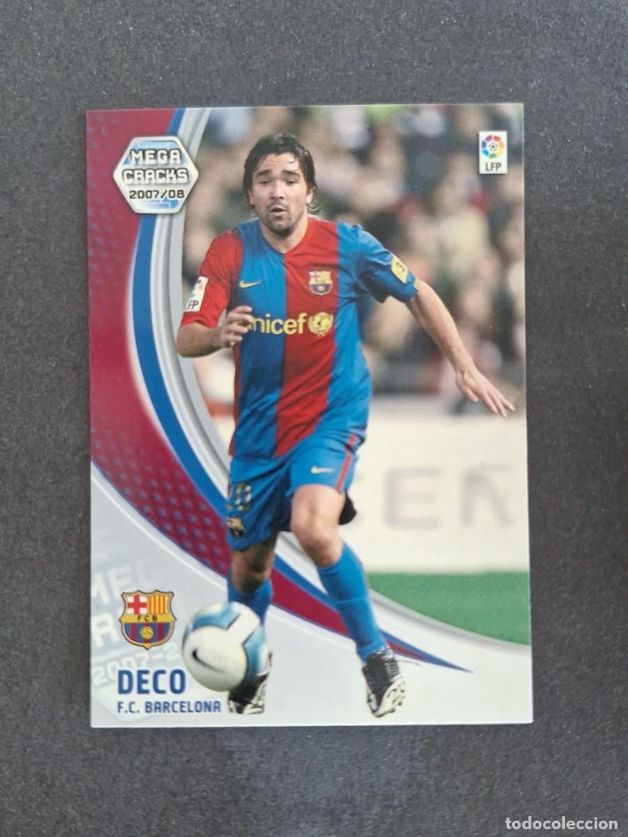 Cromos de f&uacute;tbol: L4 DECO F. C. BARCELONA 65 PANINI MEGACRACKS 2007 2008 07 08