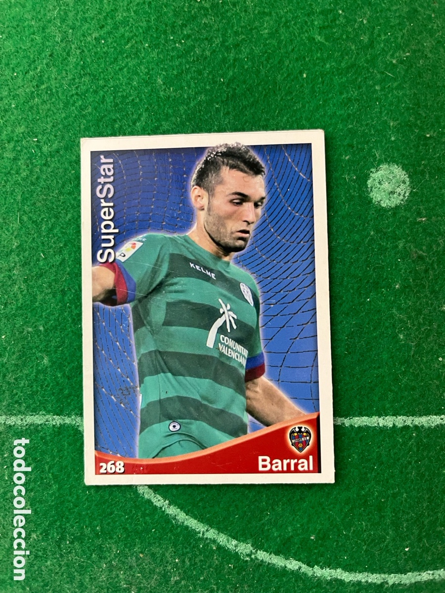 Cromos de f&uacute;tbol: 268 BARRAL LEVANTE LAS FICHAS DE LA LIGA 2014 2015 MUNDICROMO SUPERSTAR