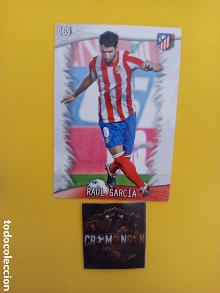 Cromos de f&uacute;tbol: ❇️ CROMO ⚽ RA&Uacute;L GARC&Iacute;A ATL&Eacute;TICO DE MADRID 69 FICHAS LIGA QUIZ GAME 2014 13 14 2013 MUNDICROMO ❇️