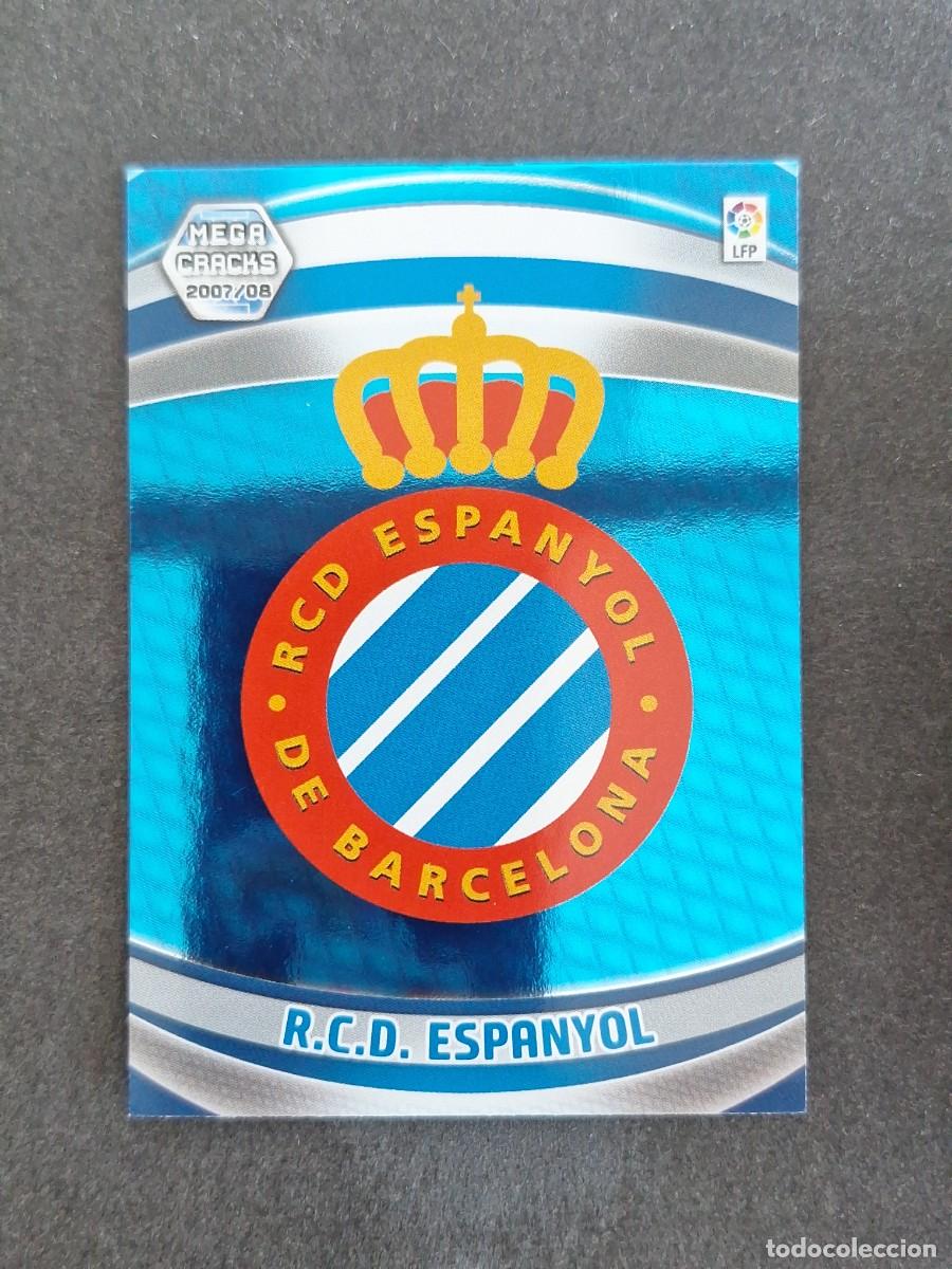 Cromos de f&uacute;tbol: L4 ESCUDO R. C. D. ESPA&Ntilde;OL 109 PANINI MEGACRACKS 2007 2008 07 08