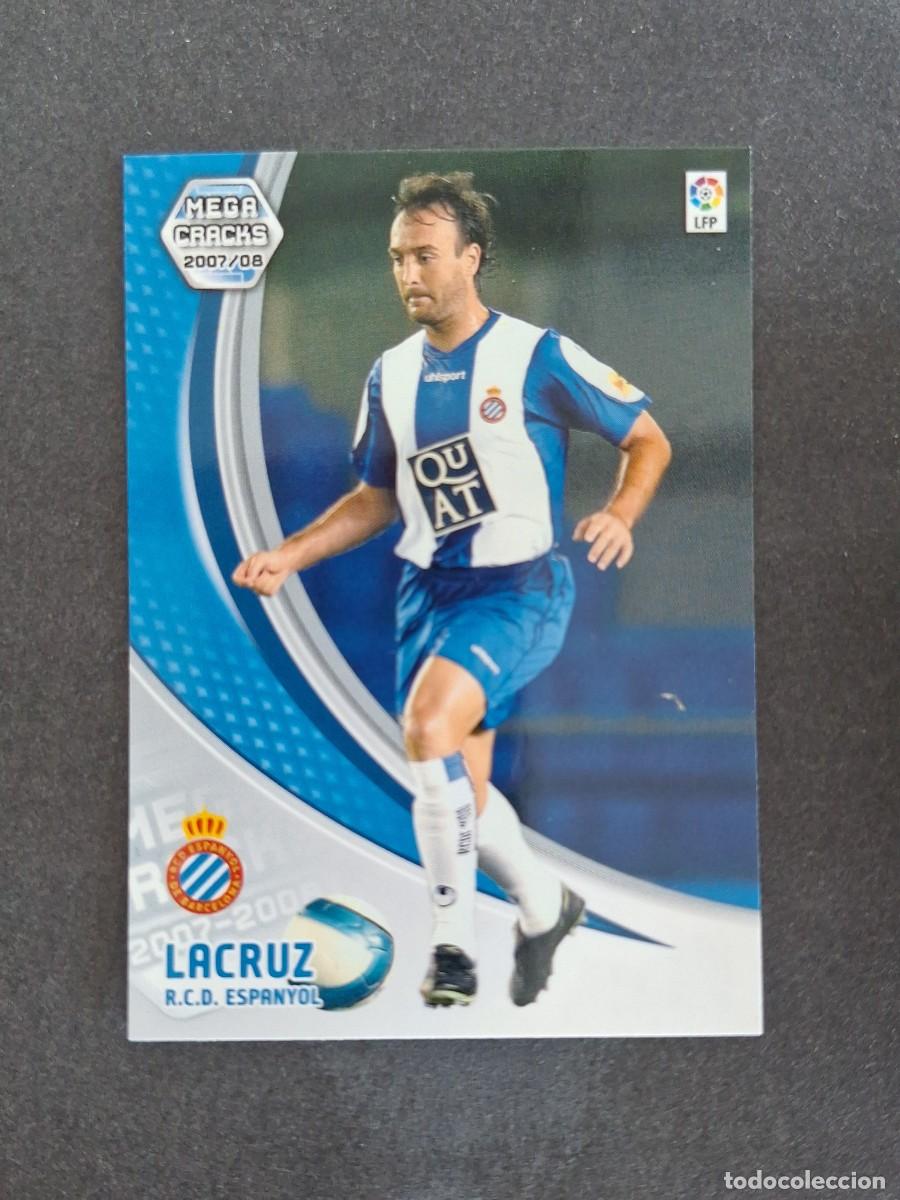Cromos de f&uacute;tbol: L4 LACRUZ R. C. D. ESPA&Ntilde;OL 112 PANINI MEGACRACKS 2007 2008 07 08