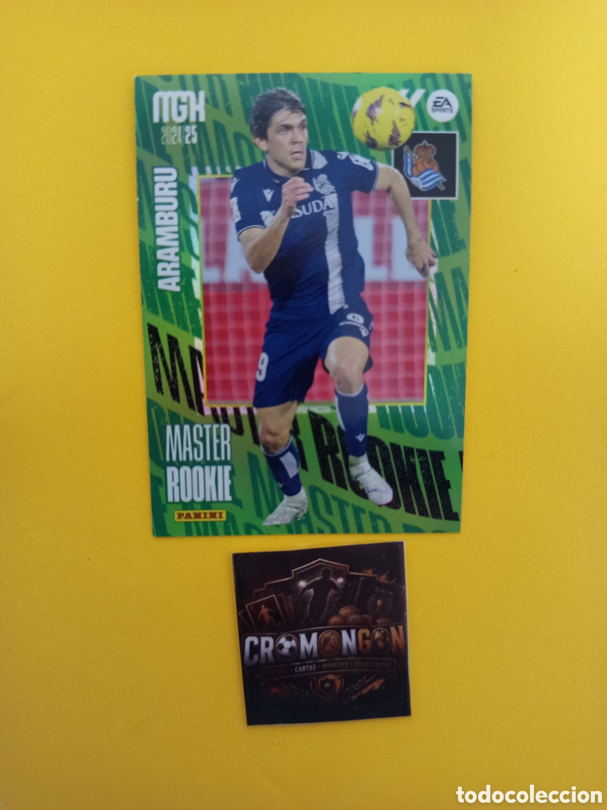 Cromos de f&uacute;tbol: ❇️ CROMO ⚽ CARD ARAMBURU REAL SOCIEDAD MASTER ROOKIE MEGACRACKS 24 25 MGKS 2024 2025 PANINI ❇️