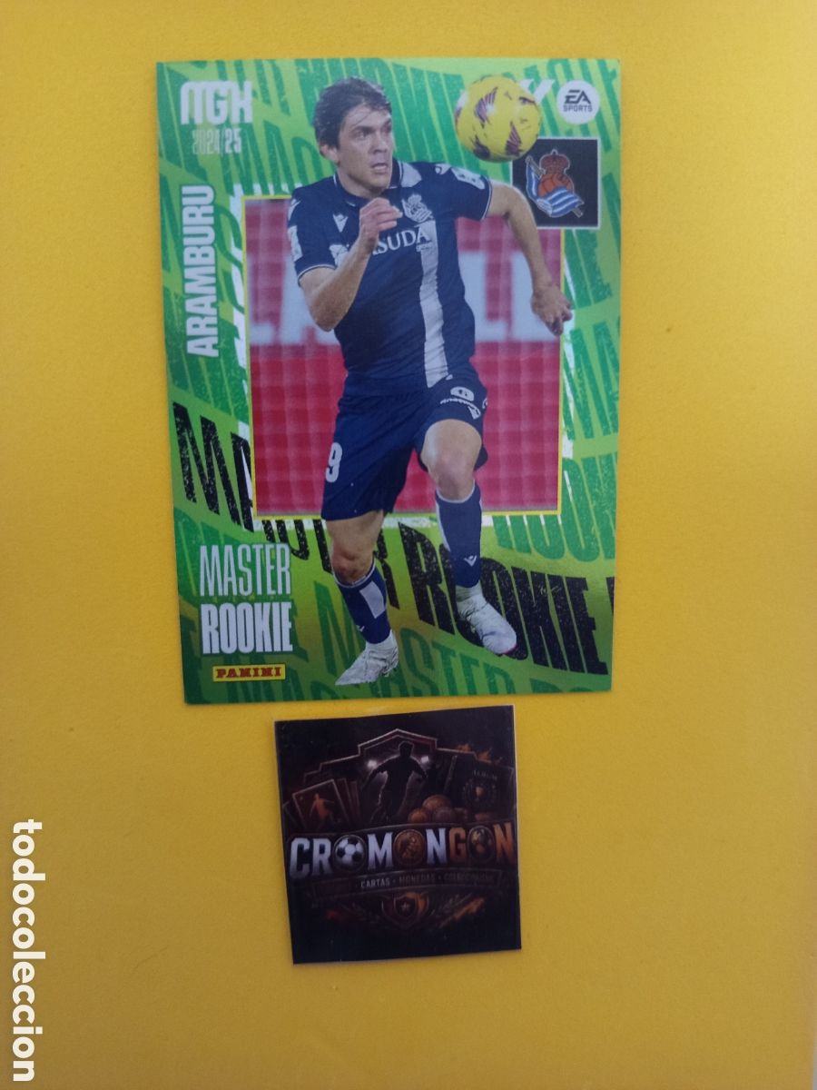 Cromos de f&uacute;tbol: ❇️ CROMO ⚽ CARD ARAMBURU REAL SOCIEDAD MASTER ROOKIE MEGACRACKS 24 25 MGKS 2024 2025 PANINI ❇️