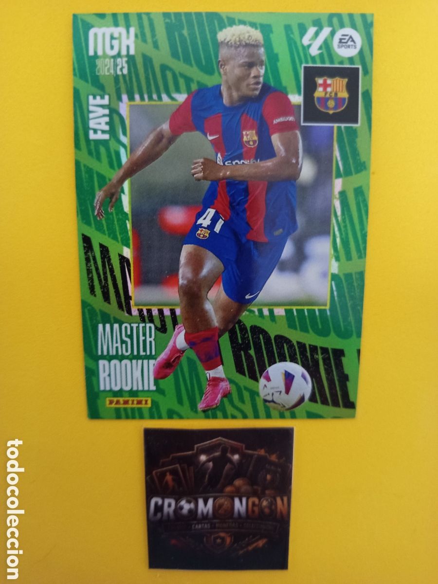 Cromos de f&uacute;tbol: ❇️ CROMO ⚽ CARD FAYE BARCELONA MASTER ROOKIE MEGACRACKS 24 25 MGKS 2024 2025 PANINI ❇️