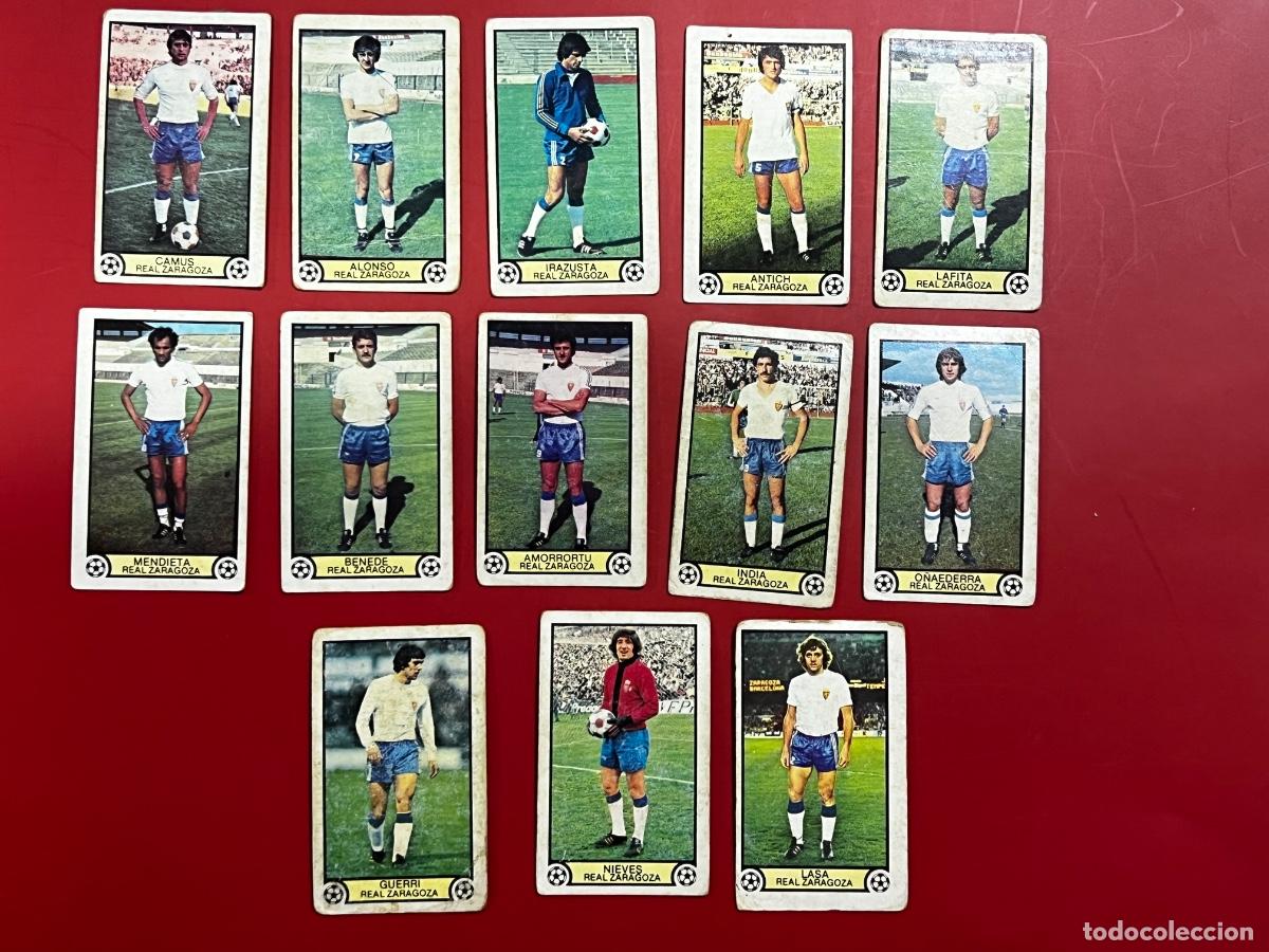 Cromos de f&uacute;tbol: LOTE 13 CROMOS DE F&Uacute;TBOL. LIGA 79-80. REAL ZARAGOZA. EDICIONES ESTE. TODOS DIFERENTES.