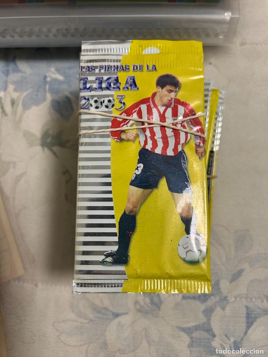 Cromos de f&uacute;tbol: 50 SOBRES MUNDICROMO 2002 2003 ABIERTOS PERO CON SUS CROMOS DENTRO NUEVOS