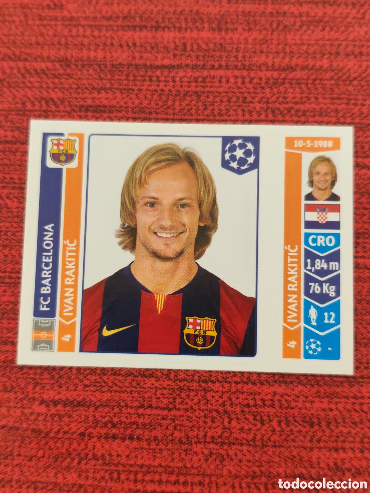 Cromos de f&uacute;tbol: 422 RAKITIĆ FC BARCELONA UEFA CHAMPIONS LEAGUE 2014 2015 PANINI
